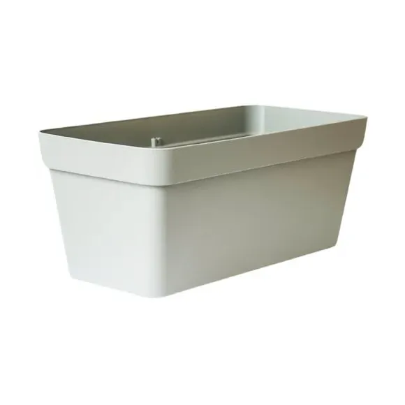 Rectangle Planter with Wheels - Sage, Plastic image