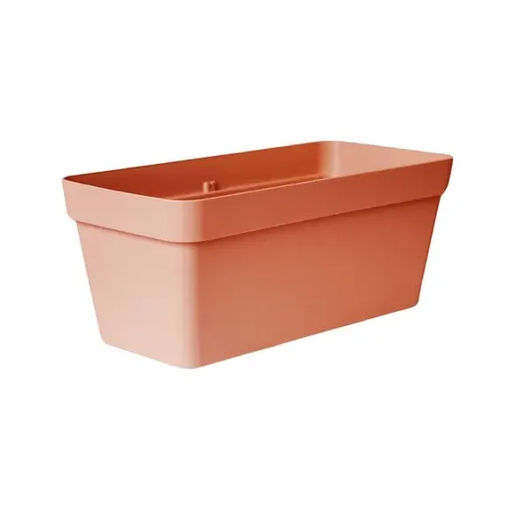 Rectangle Planter with Wheels - Terracotta, Plastic