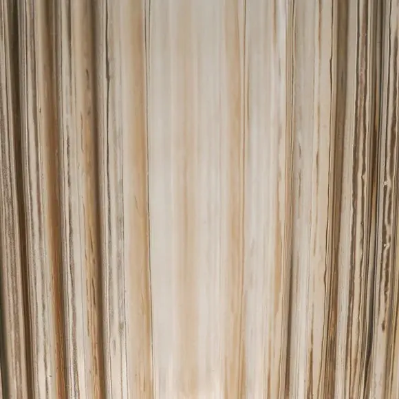 Ribbed Glass Vase - Apricot