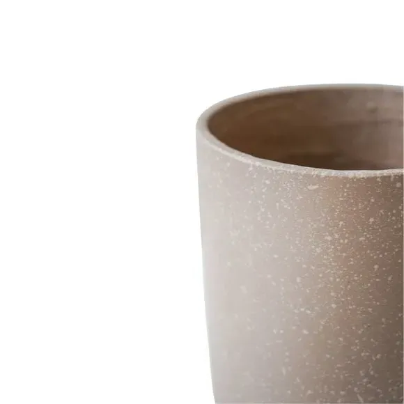Set of 3 Plant Pots - Caramel, Terrazzo