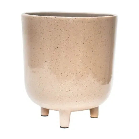 Speckled Plant Pot - Oatmeal