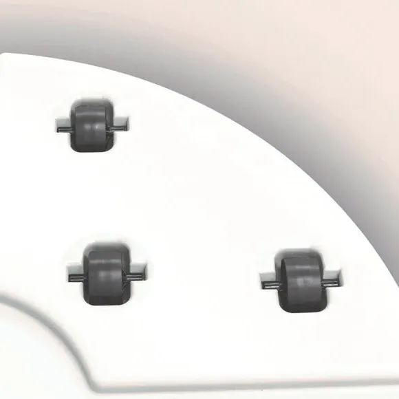 Square Planter with Wheels - Anthracite, Plastic