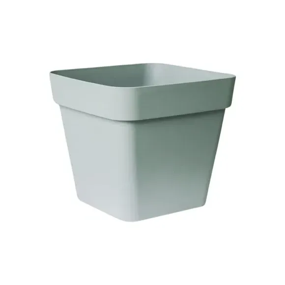 Square Planter with Wheels - Sage, Plastic