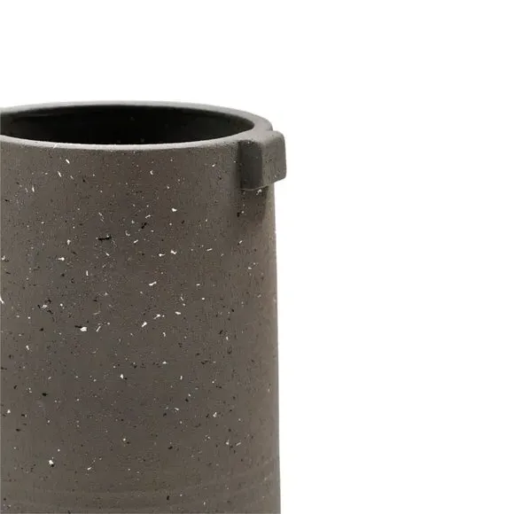 Tall Vase with Handles - Slate, Terrazzo
