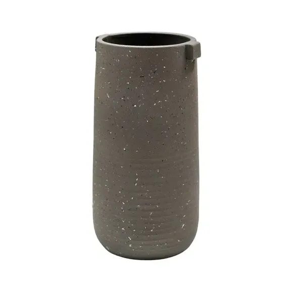 Tall Vase with Handles - Slate, Terrazzo