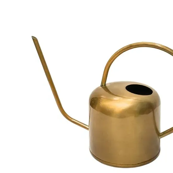 Watering Can with Matte Finish - Brass