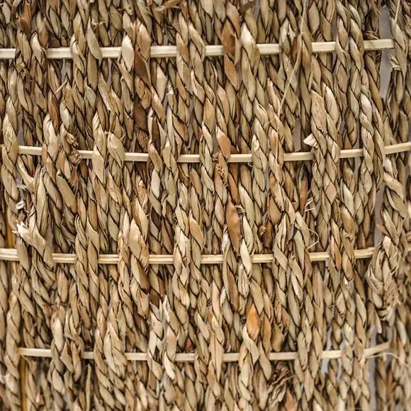 Woven Plant Basket with Handles - Natural, Seagrass