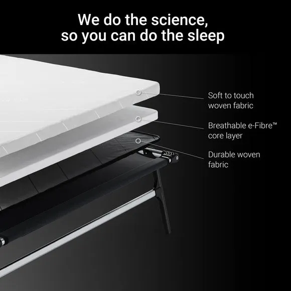 Compact Folding Bed with Mattress - White, Metal