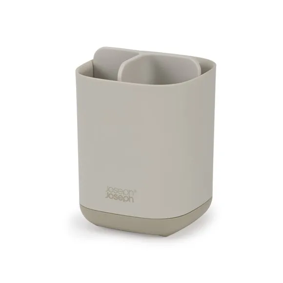 3-Section Toothbrush Caddy - Ecru