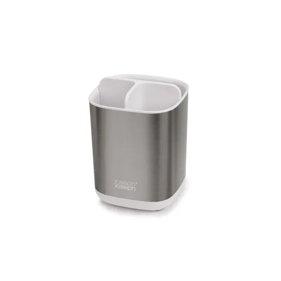 3-Section Toothbrush Caddy - White