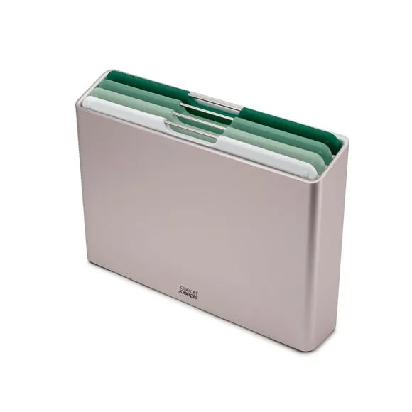 4-Piece Chopping Board Set with Case - Sage