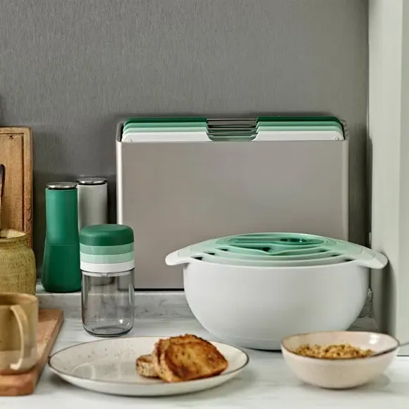 4-Piece Chopping Board Set with Case - Sage image