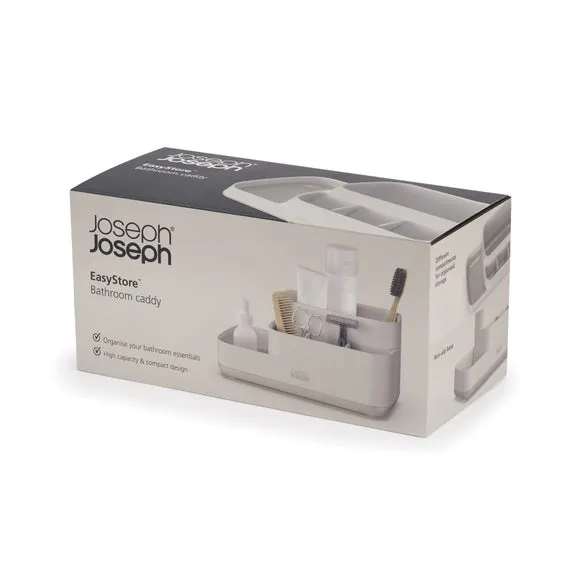 Bathroom Caddy with Compartments - Ecru