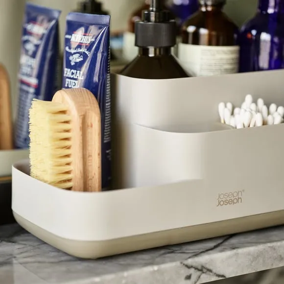Bathroom Caddy with Compartments - Ecru image
