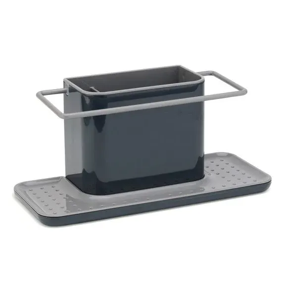 Large Kitchen Caddy with Drainage - Grey