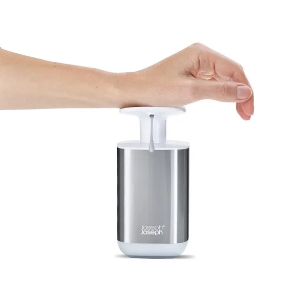 Steel Soap Dispenser - White, Stainless Steel