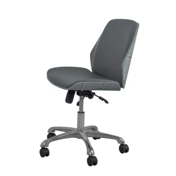 Armless Office Chair with Tilt - Grey