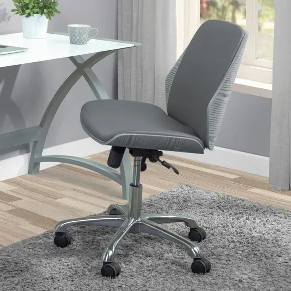 Armless Office Chair with Tilt - Grey image