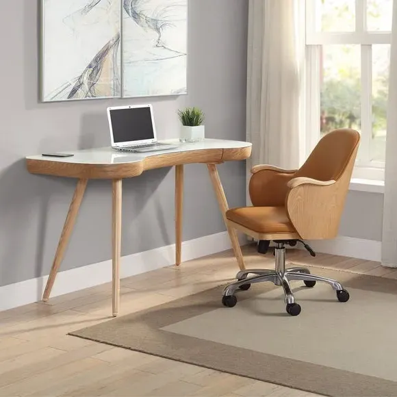 Desk with Storage Drawer - Oak, Wood Veneer