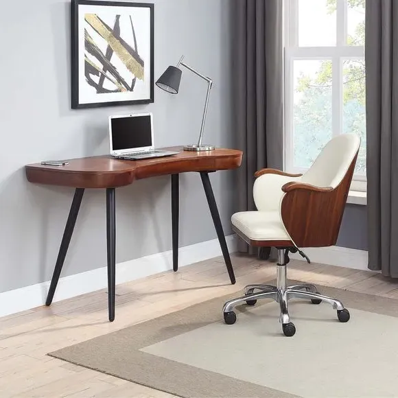 Desk with Storage Drawer - Walnut, Wood Veneer