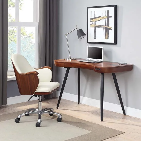 Office Chair with Tilt Mechanism - Walnut