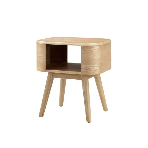 Side Table with Storage - Oak, Wood Veneer
