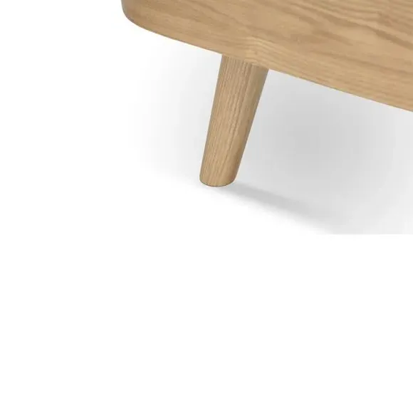 TV Stand with Curved Doors - Oak, Wood Veneer