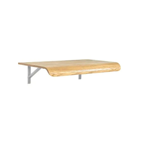 Wall Mounted Desk with Fold-Away - Oak, Wood