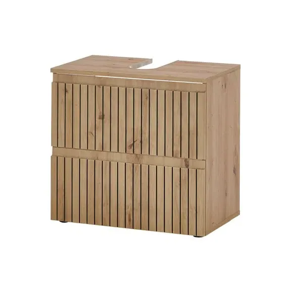 2-Drawer Under Sink Cabinet - Brown, Wood Effect