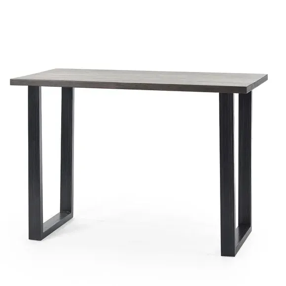 2-Seater Bar Table with Trapeze Legs - Oak
