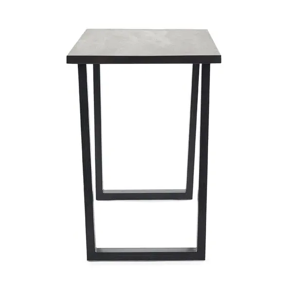 2-Seater Bar Table with Trapeze Legs - Oak