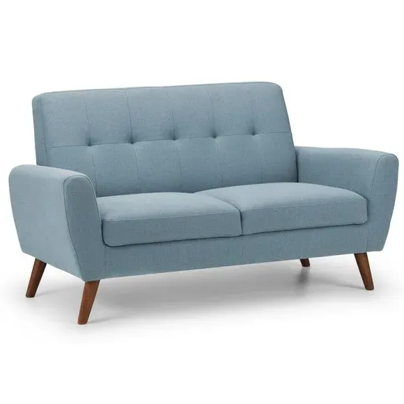 2-Seater Sofa with Deep Seat - Blue, Linen
