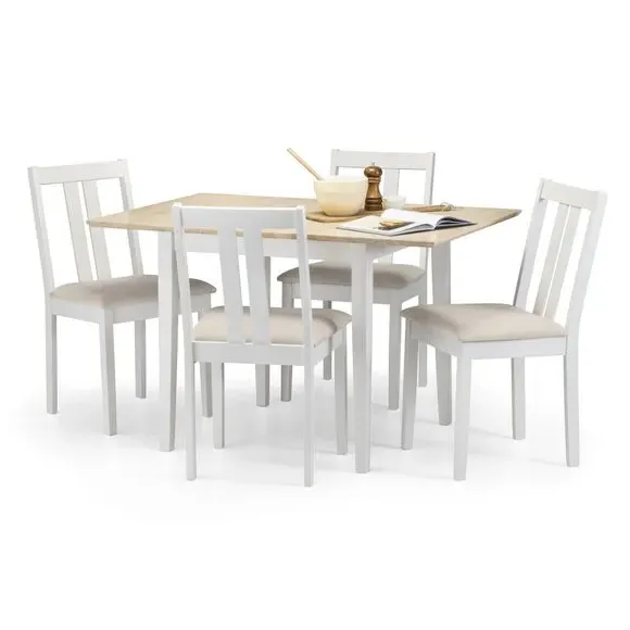4-6 Seater Extendable Dining Set - Ivory, Wood image