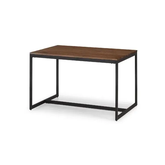 4-Seater Dining Set with Chairs - Brown, Metal