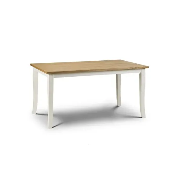4-Seater Dining Set with Chairs - Ivory, Wood