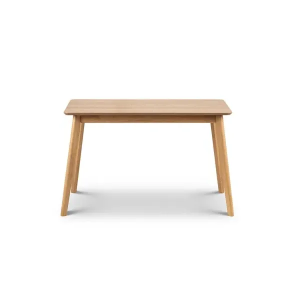 4-Seater Dining Set with Chairs - Oak Veneer