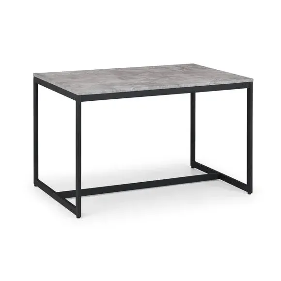 4-Seater Dining Table - Grey, Concrete Effect