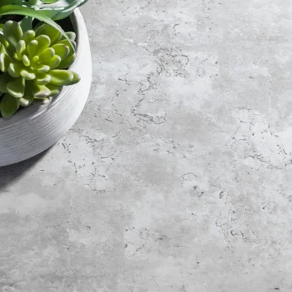 4-Seater Dining Table - Grey, Concrete Effect