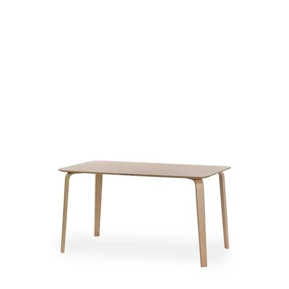 4-Seater Dining Table - Light Wood, Oak Veneer