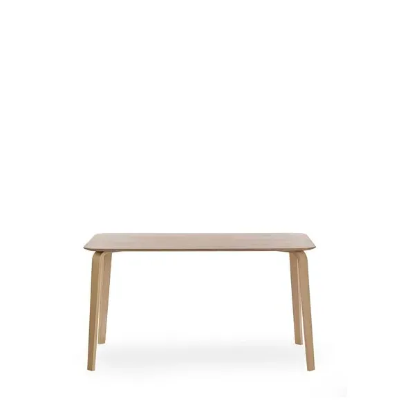 4-Seater Dining Table - Light Wood, Oak Veneer