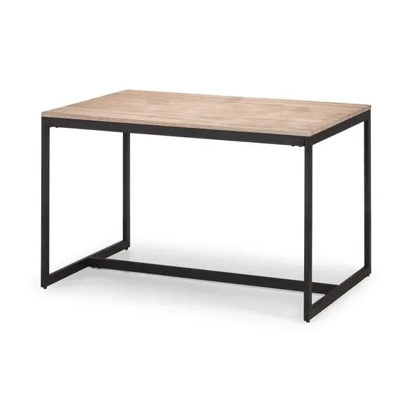 4-Seater Dining Table with 2 Benches - Black