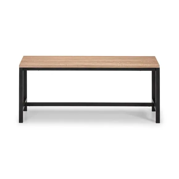 4-Seater Dining Table with 2 Benches - Black