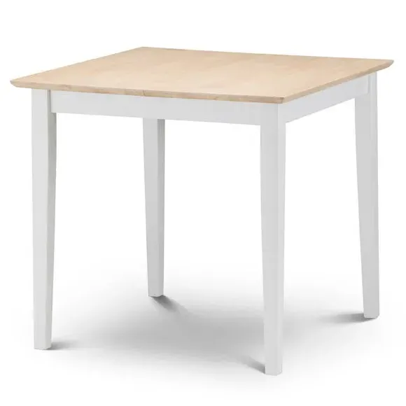 4-Seater Extendable Dining Table - Ivory, Hardwood