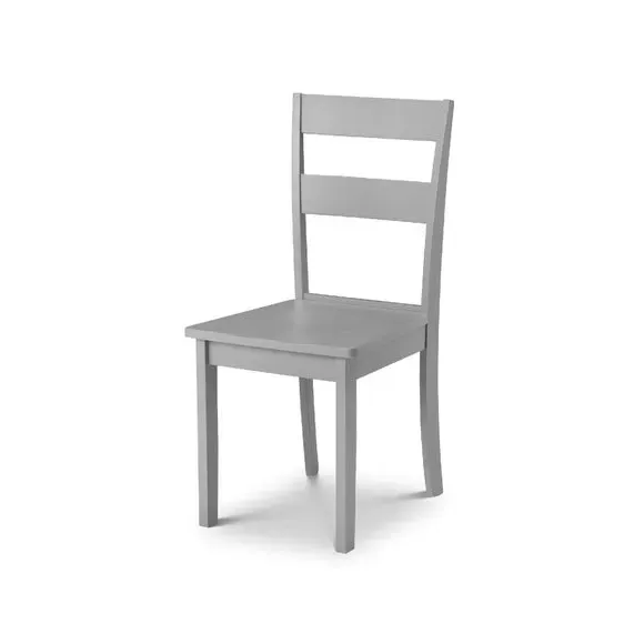 4-Seater Rectangular Dining Set - Grey, Lacquered