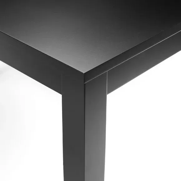 4-Seater Rectangular Dining Table - Black