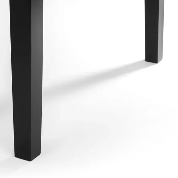 4-Seater Rectangular Dining Table - Black