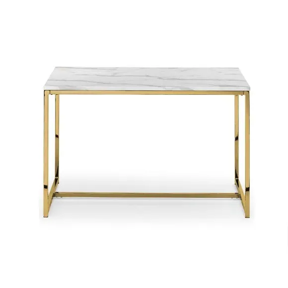 4-Seater Rectangular Dining Table - Gold