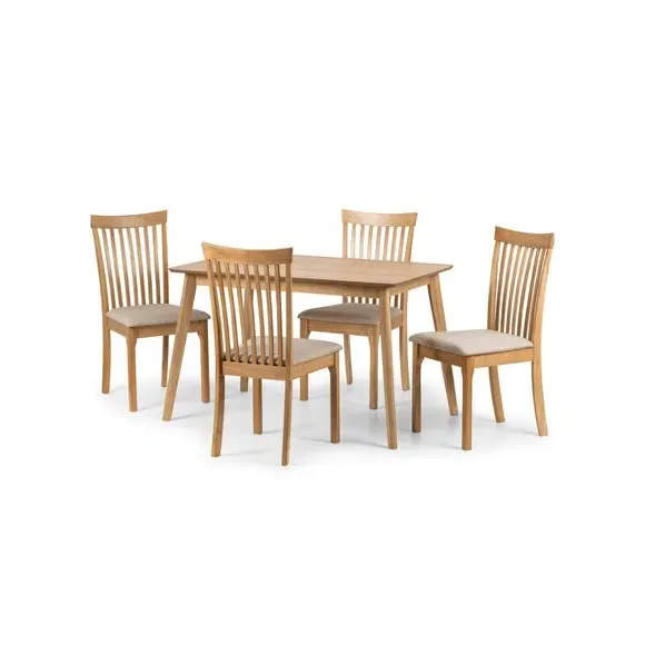 4-Seater Rectangular Dining Table - Oak