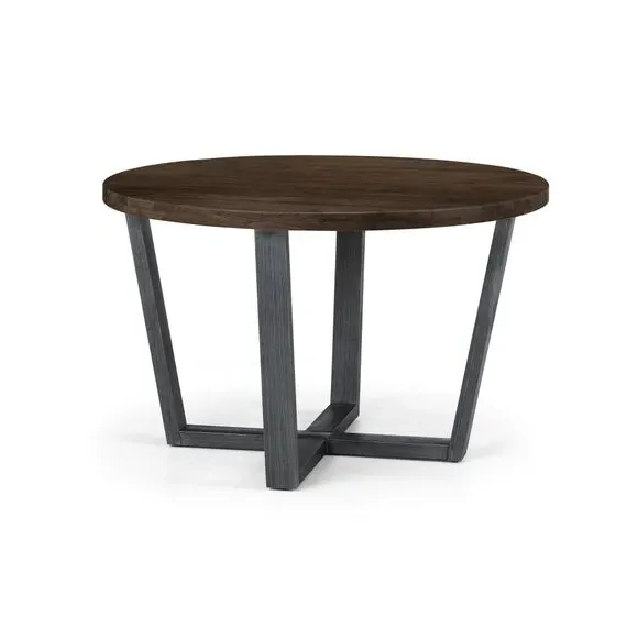 4-Seater Round Dining Table - Oak, Solid Wood