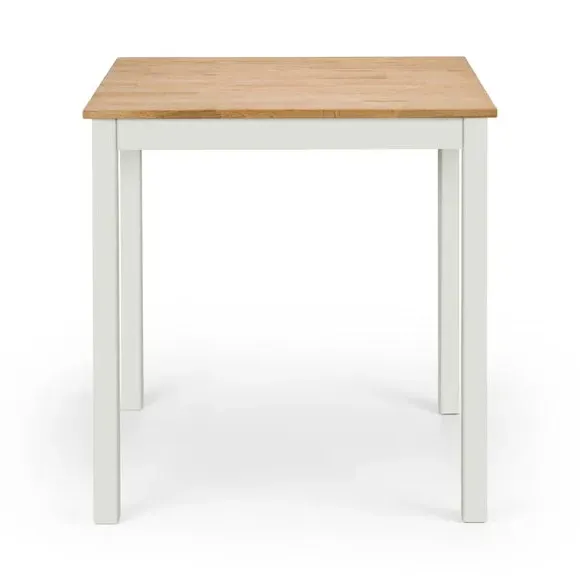 4-Seater Square Dining Table - Ivory, Oak